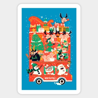 Xmas Bus Sticker